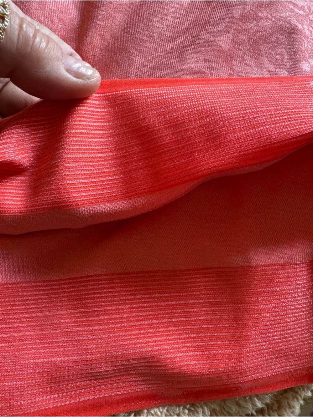 Ruby Ribbon Ocean Coral Lace Cami - Picture 4 of 6